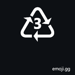 Recycling Symbol for Type-3 Plastics Symbol