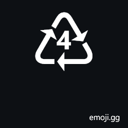 Recycling Symbol for Type-4 Plastics Symbol