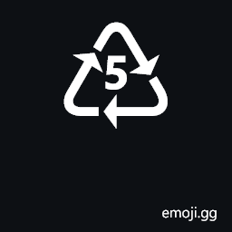 Recycling Symbol for Type-5 Plastics Symbol