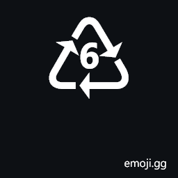 Recycling Symbol for Type-6 Plastics Symbol