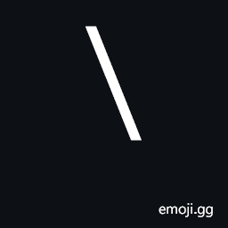 Reverse Solidus Symbol