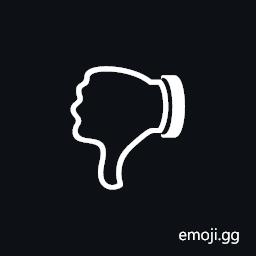 Reversed Thumbs Down Sign Symbol