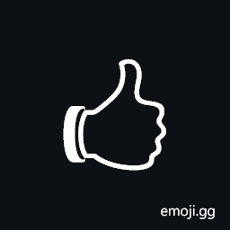 Reversed Thumbs Up Sign Symbol