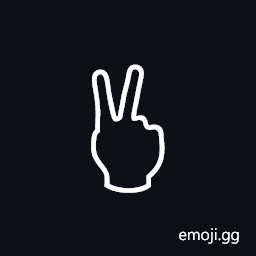 Reversed Victory Hand Symbol