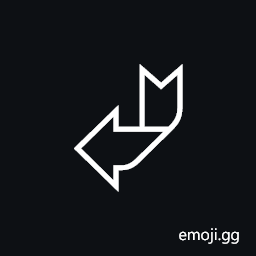 Ribbon Arrow Down Left Symbol