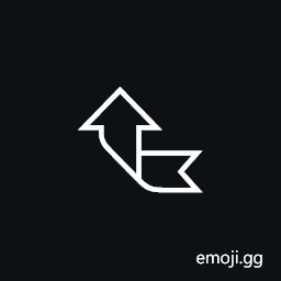 Ribbon Arrow Left Up Symbol