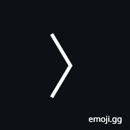 Right Angle Bracket Symbol