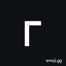 Right Angle Substitution Marker Symbol