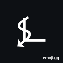 Right Angle with Downwards Zigzag Arrow Symbol