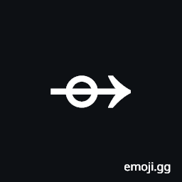 Right Arrow with Small Circle Symbol