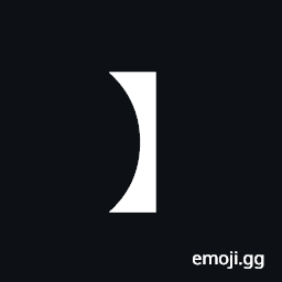 Right Black Lenticular Bracket Symbol