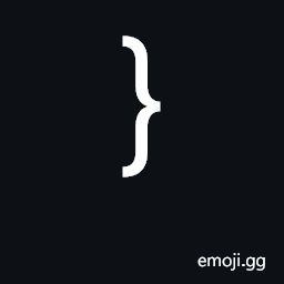 Right Curly Bracket Symbol