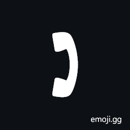 Right Hand Telephone Receiver Symbol