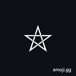 Right-Handed Interlaced Pentagram Symbol