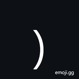 Right Parenthesis Symbol