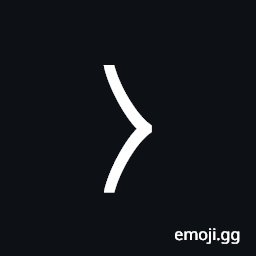 Right-Pointing Curved Angle Bracket Symbol