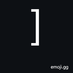 Right Square Bracket Symbol