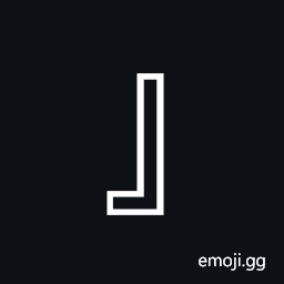 Right White Corner Bracket Symbol
