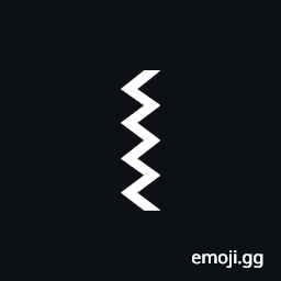 Right Wiggly Fence Symbol