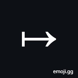Rightwards Arrow from Bar Symbol