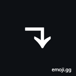 Rightwards Arrow with Corner Downwards Symbol