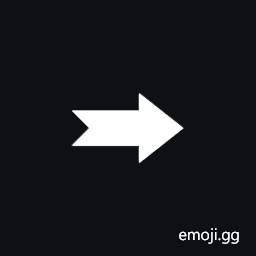 Rightwards Arrow with Notched Tail Symbol