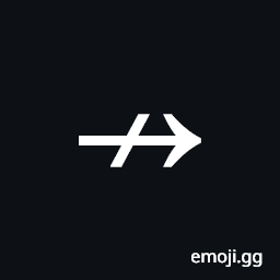 Rightwards Arrow with Stroke Symbol