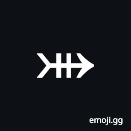 Rightwards Arrow with Tail with Double Vertical Stroke Symbol