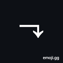 Rightwards Arrow with Tip Downwards Symbol