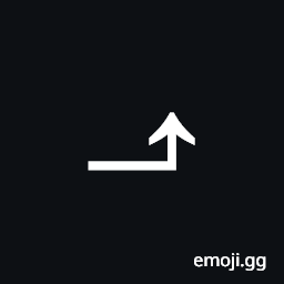 Rightwards Arrow with Tip Upwards Symbol