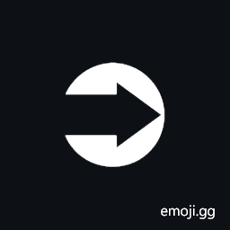 Rightwards Black Circled White Arrow Symbol