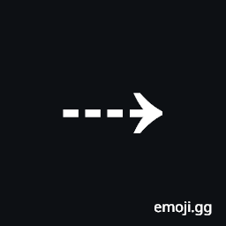 Rightwards Dashed Arrow Symbol