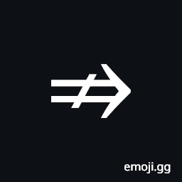 Rightwards Double Arrow with Stroke Symbol