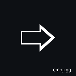 Rightwards Right-Shaded White Arrow Symbol