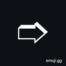 Rightwards Top Shaded White Arrow Symbol