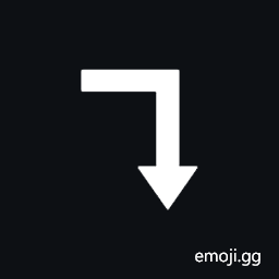 Rightwards Triangle-Headed Arrow with Long Tip Downwards Symbol