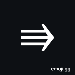 Rightwards Triple Arrow Symbol