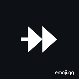 Rightwards Two-Headed Arrow with Tringle Arrowheads Symbol