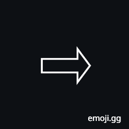Rightwards White Arrow Symbol