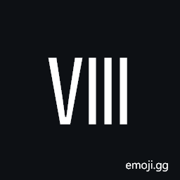 Roman Numeral Eight Symbol