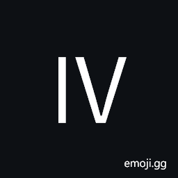 Roman Numeral Four Symbol