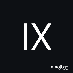 Roman Numeral Nine Symbol