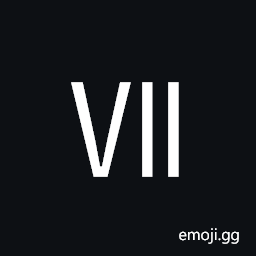 Roman Numeral Seven Symbol