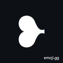 Rotated Heavy Black Heart Bullet Symbol
