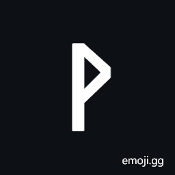 Runic Letter Wunjo Wynn W Symbol