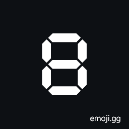 Segmented Digit Eight Symbol