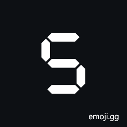 Segmented Digit Five Symbol