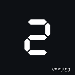 Segmented Digit Two Symbol