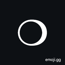 Shadowed White Circle Symbol