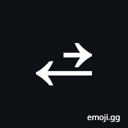 Short Rightwards Arrow Above Leftwards Arrow Symbol